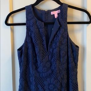 NWT Lilly Pulitzer Sz 0 Navy Shift Dress